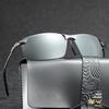 Męskie okulary przeciwsłoneczne fotochromowe z polaryzacją do jazdy samochodem, wędkowania, okulary kameleonowe, zmieniające kolor, okulary przeciwsłoneczne, widzenie w dzień i w nocy, okulary UV400