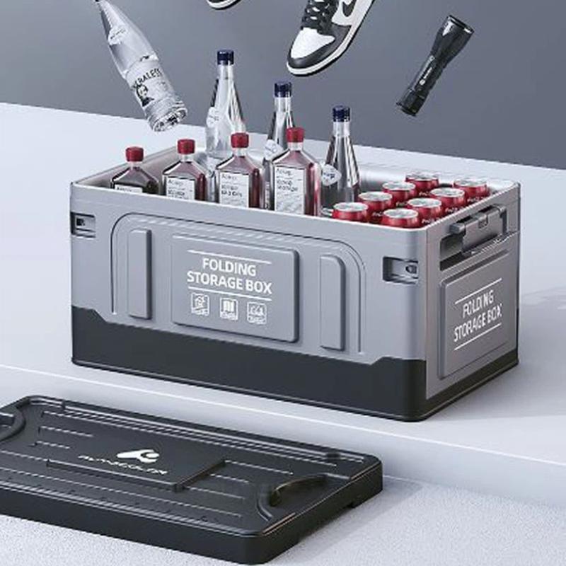 Outdoor Folding Storage Box, Multipurpose Organizer Box, Portable Large-capacity Camping Box, Car Trunk.