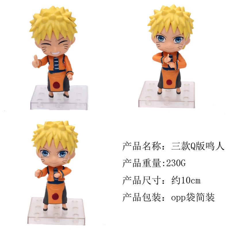 

11cm 3Pcs/Set Naruto Anime Action Model Uchiha Itachi Kakashi Cartoon Toys Itachi Akatsuki Collectable Ornament For Child Presents no box
