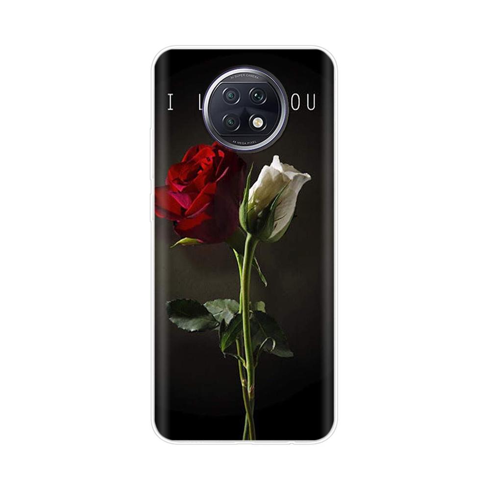 Fashion TPU Phone Case For Xiaomi Redmi Note 9T Soft Silicone Painting Case for Redmi Note 9T 5G Case Note9T 9 T coque flower