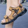 Fashion Classic Mens Sandals Summer Genuine Leather Sandals Men Outdoor Casual Lightweight Sandal Fashion Men Sneakers Zapatillas Male