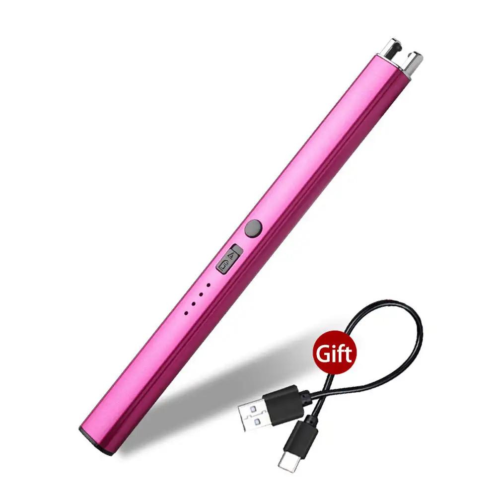 Electric Arc Ignition Windproof Pulse Flameless Plasma Ignition Candle Lighters USB Rechargeable Lighter Kitchen Outdoor BBQ