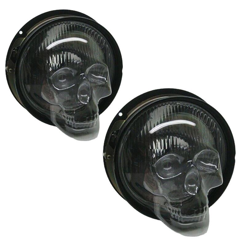 Osłona reflektora samochodowego Czaszka na Halloween Klosz lampy samochodowej Osłona ochronna reflektora samochodowego Czaszka motocyklowa Dekoracyjna osłona światła