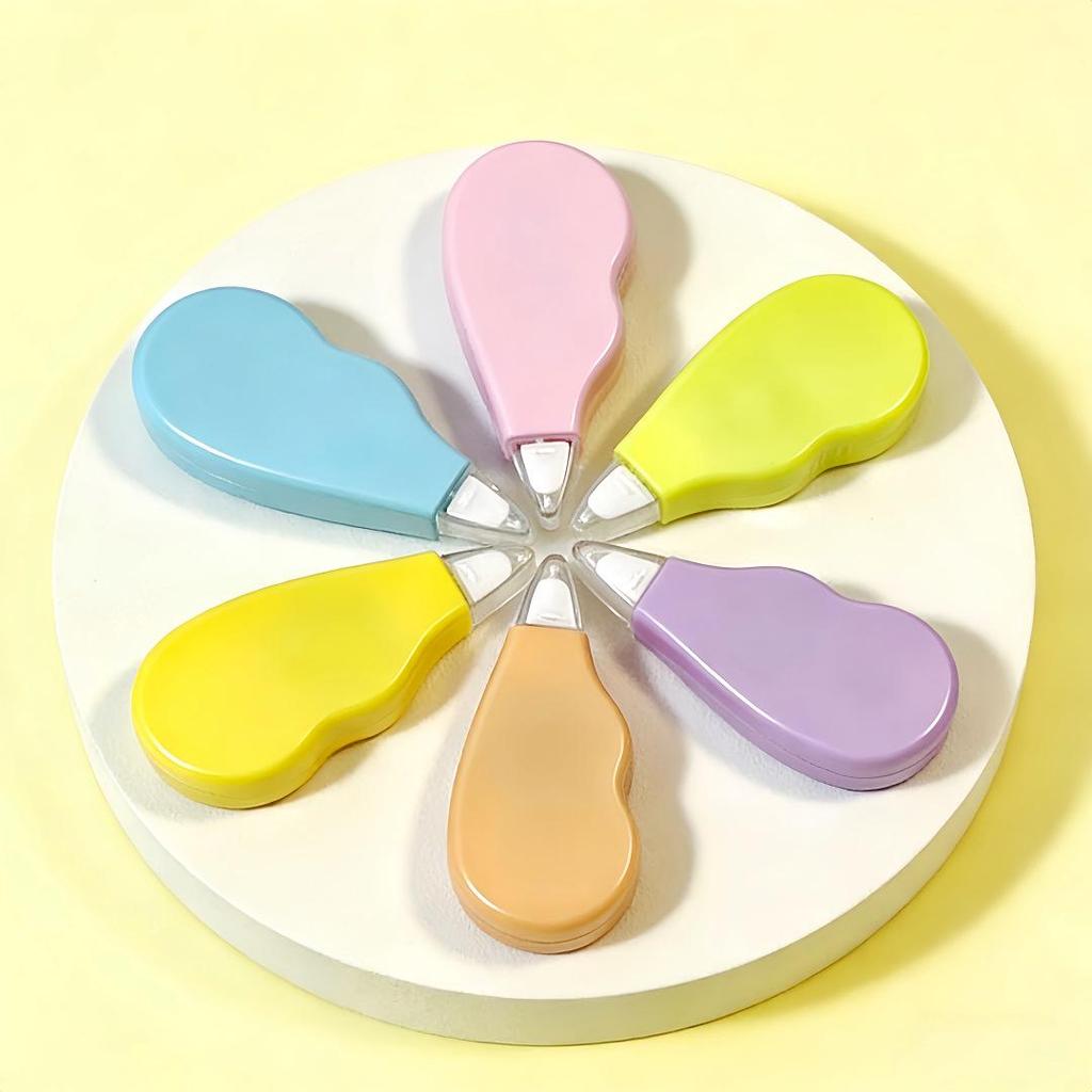 Mini Macaron Heart Eraser: Cute Silent Correction Tape for Students