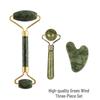 Jade Roller & Gua Sha Facial Massage Three-Piece Set