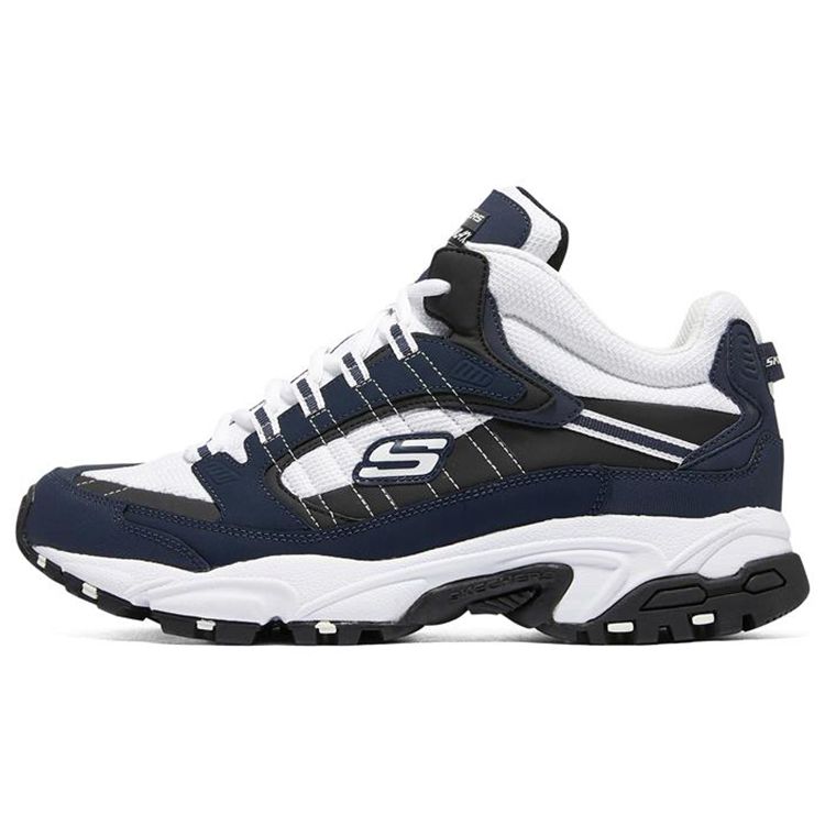 Skechers Stamina Mid-Top Dad Shoes Men sneakers Blue White 237244-NVW 41