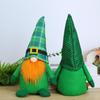 2Pcs Clover Faceless Doll Decoration St. Patrick'S Day Party Decoration Irish Green Clover Faceless Doll Festival Ornaments