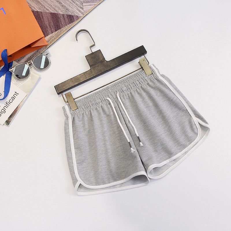 Women's Sports Shorts Spring and Summer Edging Pants Plus Size Loose and Slimming Student Wide-leg Casual Pants