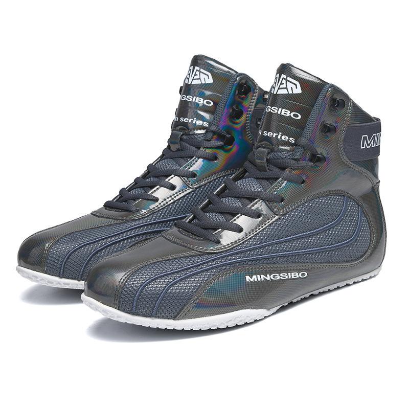 Professional high-top boxing shoes boots men s and women s sanda shoes fighting shoes fighting shoes training competition 36