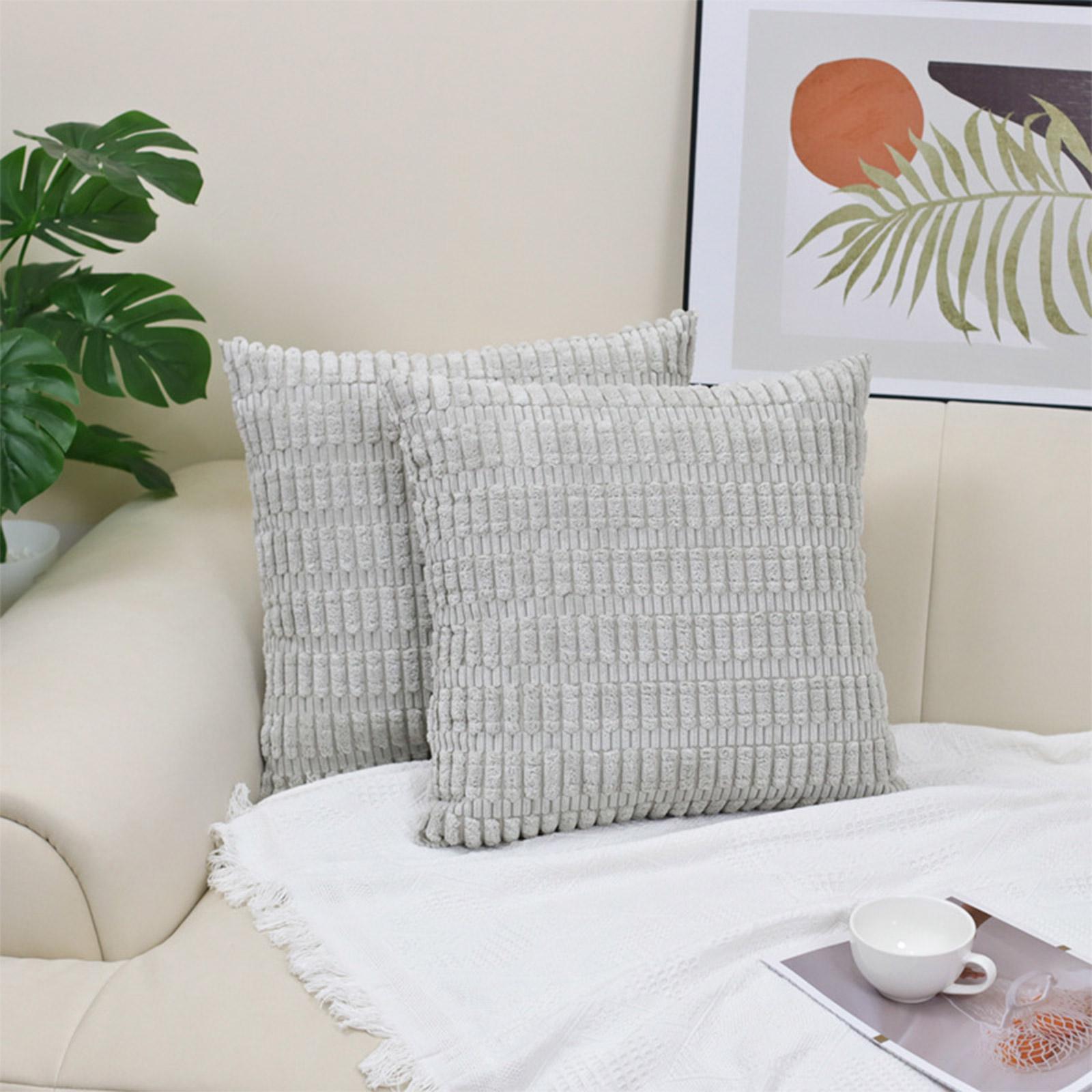 

Цветная богемная вельветовая наволочка с ушками M серебряный