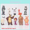 Adorable Masha And The Bear Action Figure Set Perfect For Cake Toppers And Playtime Fun