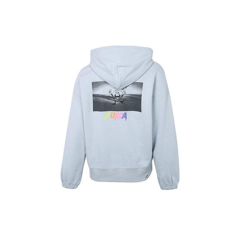 PUMA Downtown Sweatshirts Women's Blue Hooded Moderate Regular 533049-71