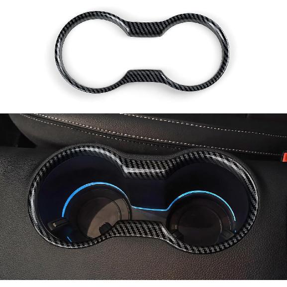 Car Center Console Armrest Storage Box Sticker ABS Carbon Fiber Decal Interior Trim Cover for Ford Mustang 2015-2026 / Shelby GT350 2015- / GT500 -