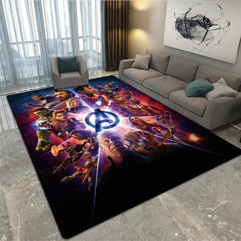 3D The Avengers Cartoon printed Carpet Living Room Bedroom Carpet Non-slip carpet home bedroom decor area rug Birthday Gift