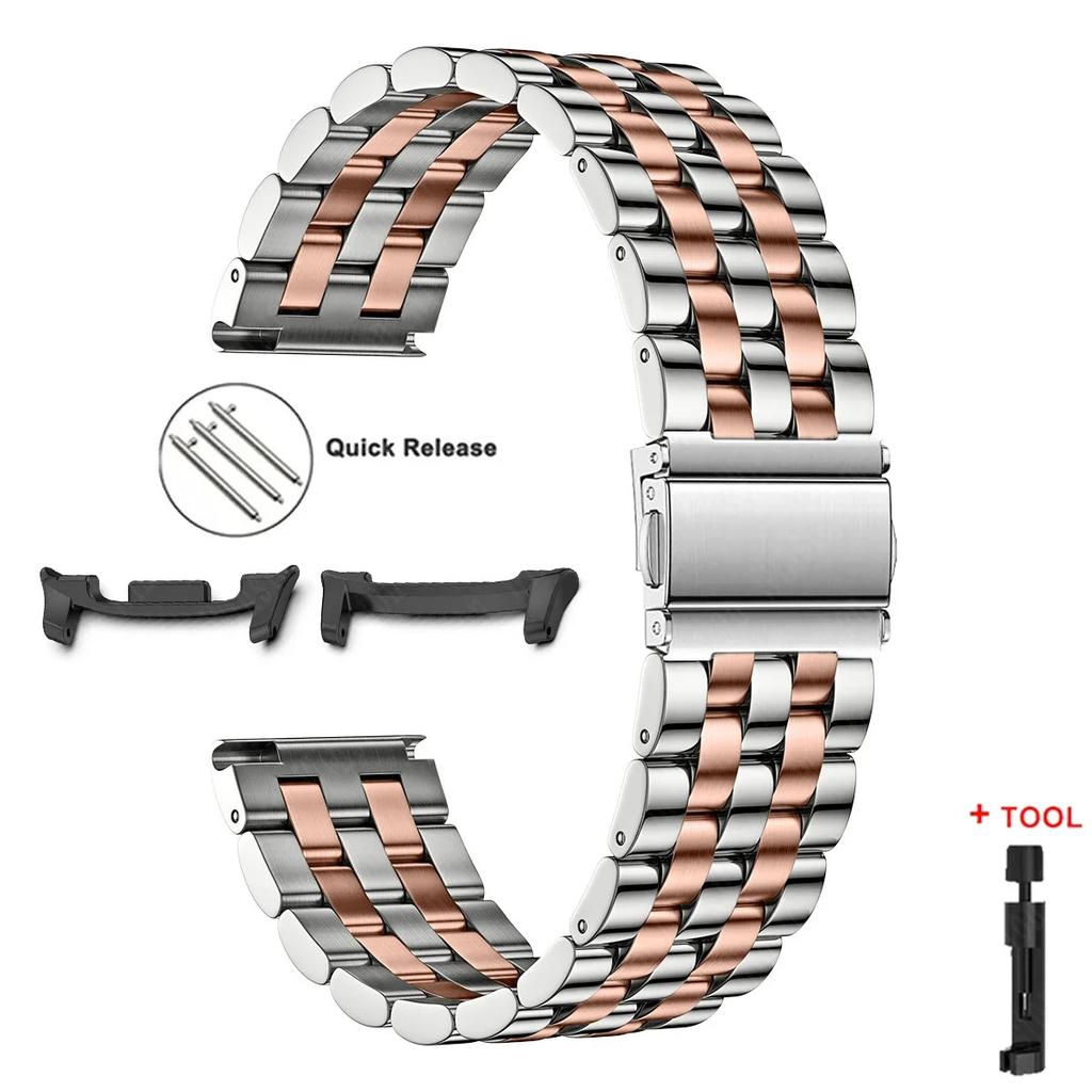 Stainless Steel Strap for Samsung Galaxy Watch 8 40mm 44mm 8 Classic 46mm Galaxy Ultra 47mm 2025 Band Metal Bracelet Wristband
