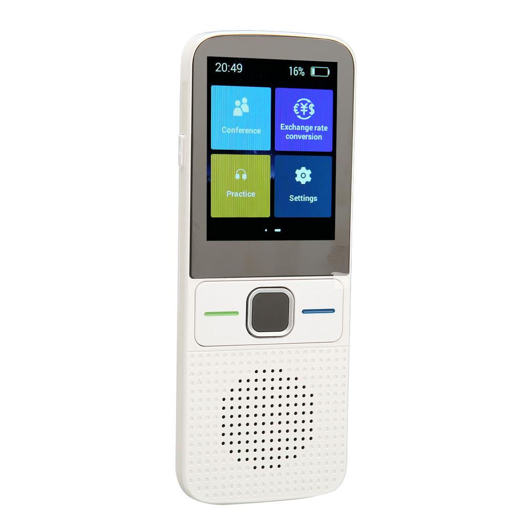 AI Voice Translator WiFi Intelligent Simultaneous Translation Noise Reduction 2.4 Inch Touchscreen Language Translator