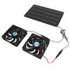 20W Solar Panel Fan Kit Heat Dissipation Ventilation Solar Powered Dual Fan with Switch for Chicken