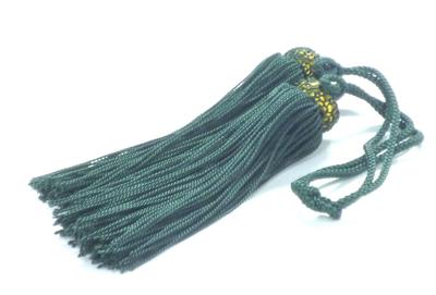 Hyakukaen Kutani Wind Chime Tassel Olive