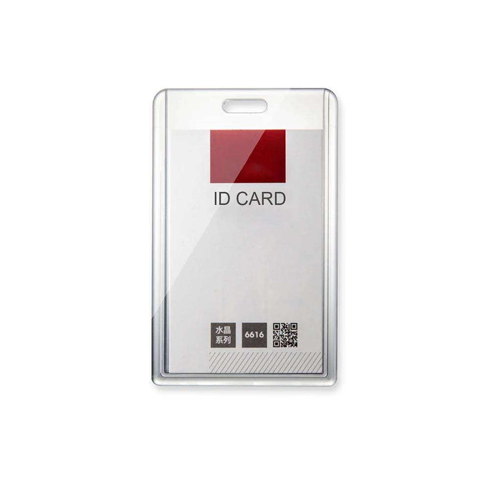 1pc Acrylic Transparent Bank Credit Card Holders High Quality Badge Holder Crystal Card Bus Id Holders Plastic Without Lanyard