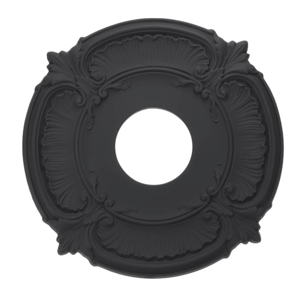 Round Shape Ceiling Medallions 12in Size Easy Installation PU Ceiling Medallion Elegant Trim Decorative Panel