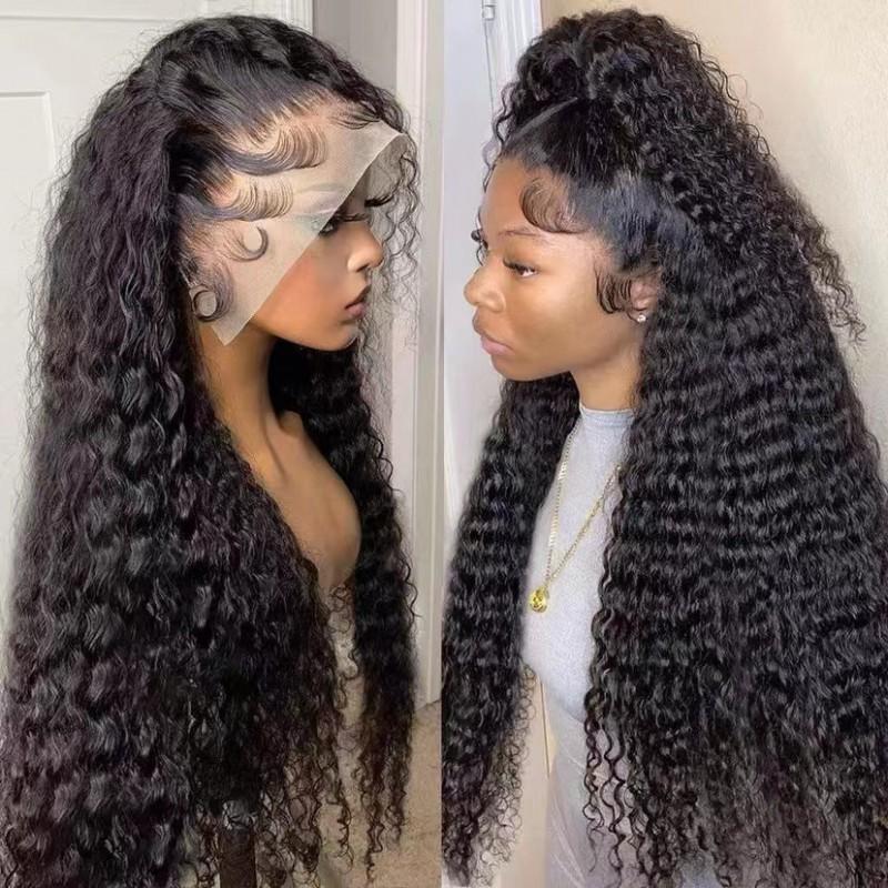 Wig New Style Women's African Fashion Small Curl Long Hair Black Headgear