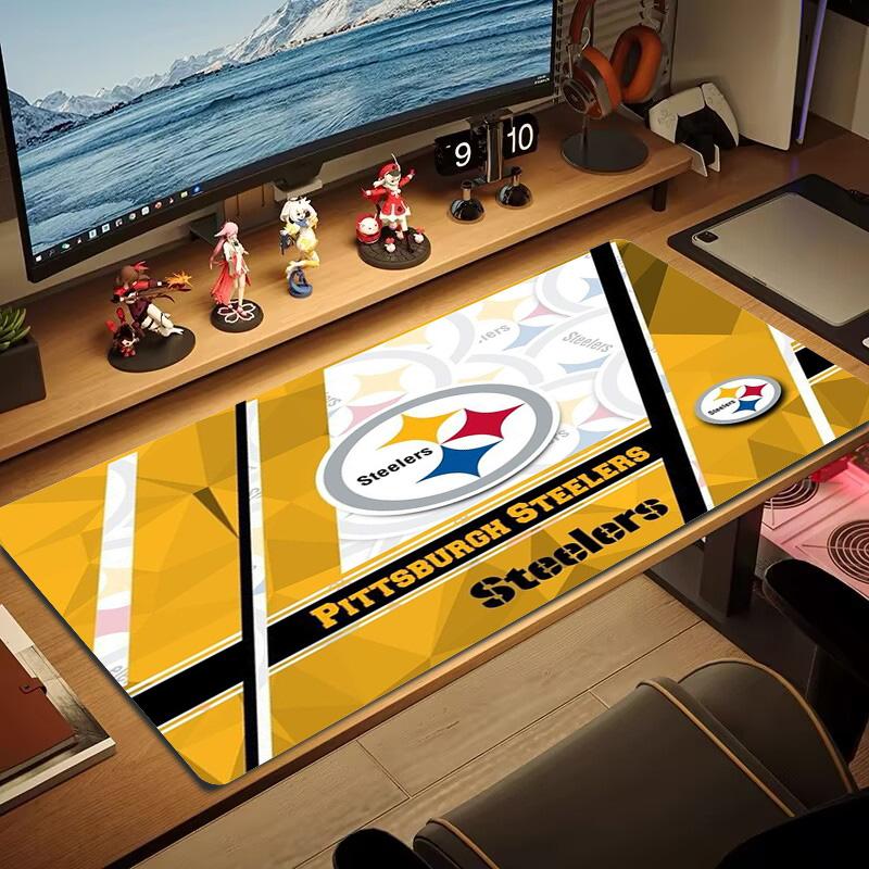 Pittsburgh Steelers Color Mouse Pad Large Gaming Table Cushion Non-slip Laptop Tablet Big Mousepad XXL Mat Mini PC Playmat With Lock edge