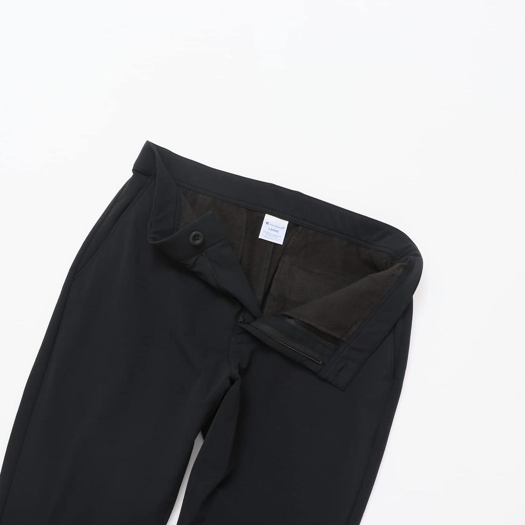 Champion Water One Point Long Black C3-YG207 Pants, Stretch, Thermal, Repellent, Windproof, Logo, Pants, Men's Golf,