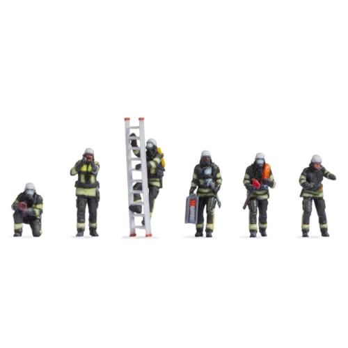 Rokuhan Z Gauge 1/220 Scale Miniature Figure Firefighter S200 Diorama Supplies