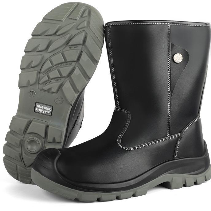 Pracovní obuv, Nárazuvzdorná a Propichuvzdorná, Vysoká důlní obuv pro ropná pole, Pracovní obuv odolná proti oleji, Svářečská obuv