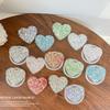 Mobile Phone Airbag Bracket Paste Creative Rhinestone Magnetic Suction Portable Epoxy Glitter Sequined Heart Ring
