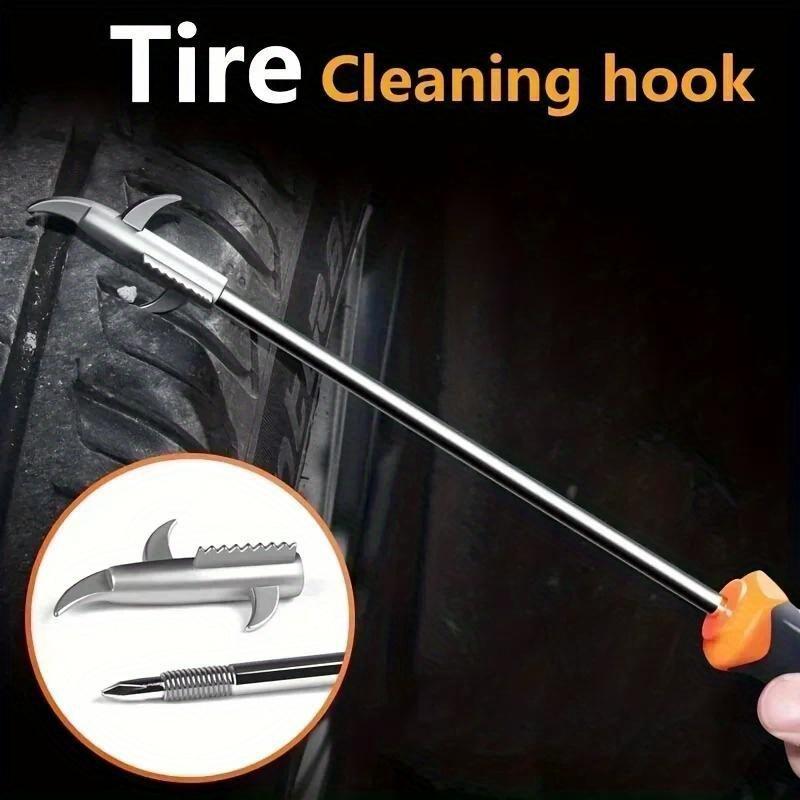 Car Tire Cleaning Hook Stone Tire Gap Buckle Stone Hook Car Tire Buckle Cleaning Tire Pick Stone Tools Tire Repair Accessories