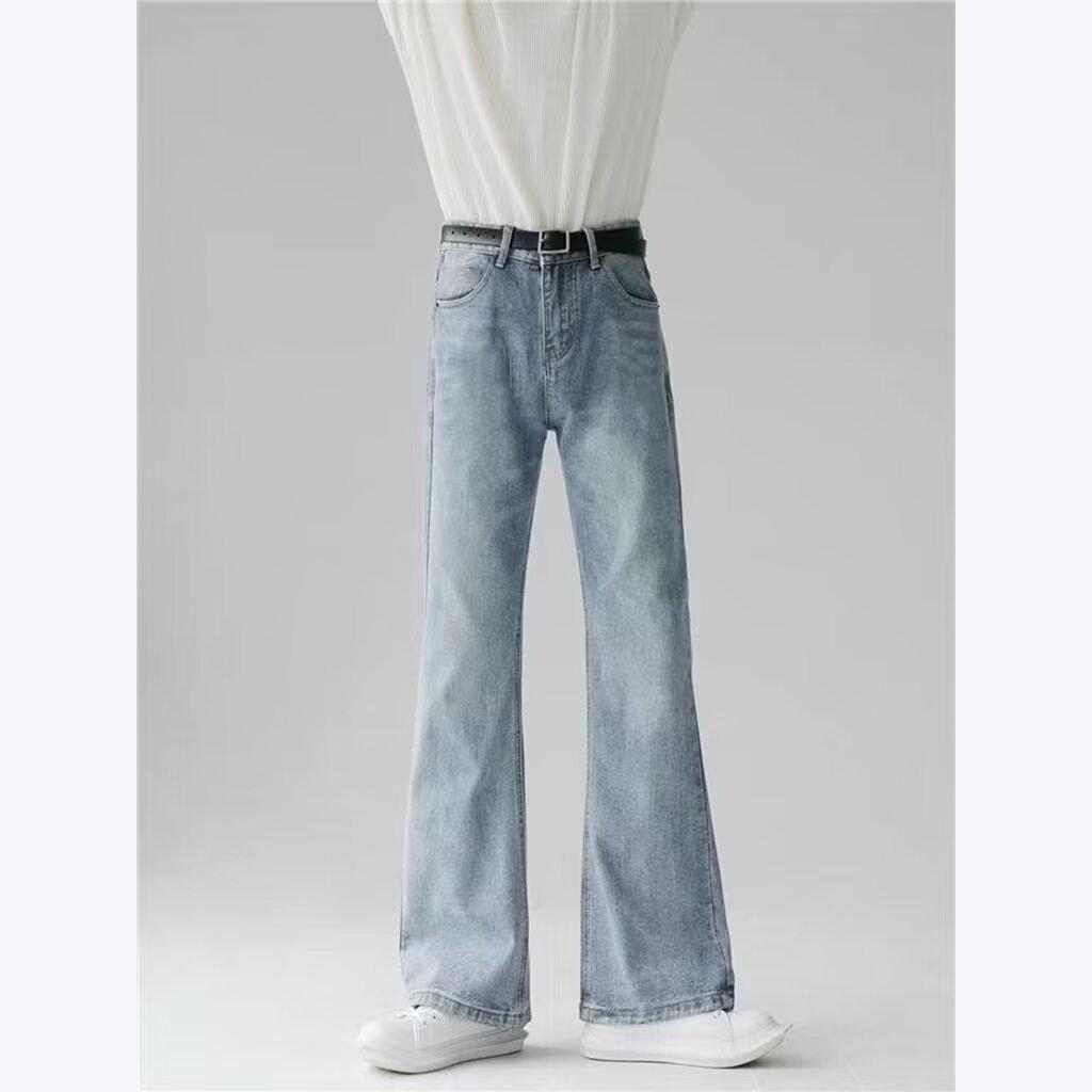 

Мужские ретро расклешенные джинсы с варкой - Весенняя коллекция 2XL светло-синий