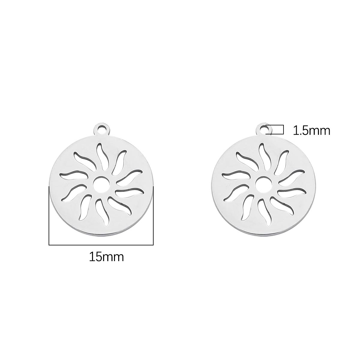 

4 шт./пакет, высокое качество, гладкая полировка, нержавеющая сталь 304, подвески в виде сердца, бабочки, цветов, подвески для ожерелья на заказ, браслет, изготовление ювелирных изделий своими руками 15.00mm 4pcs