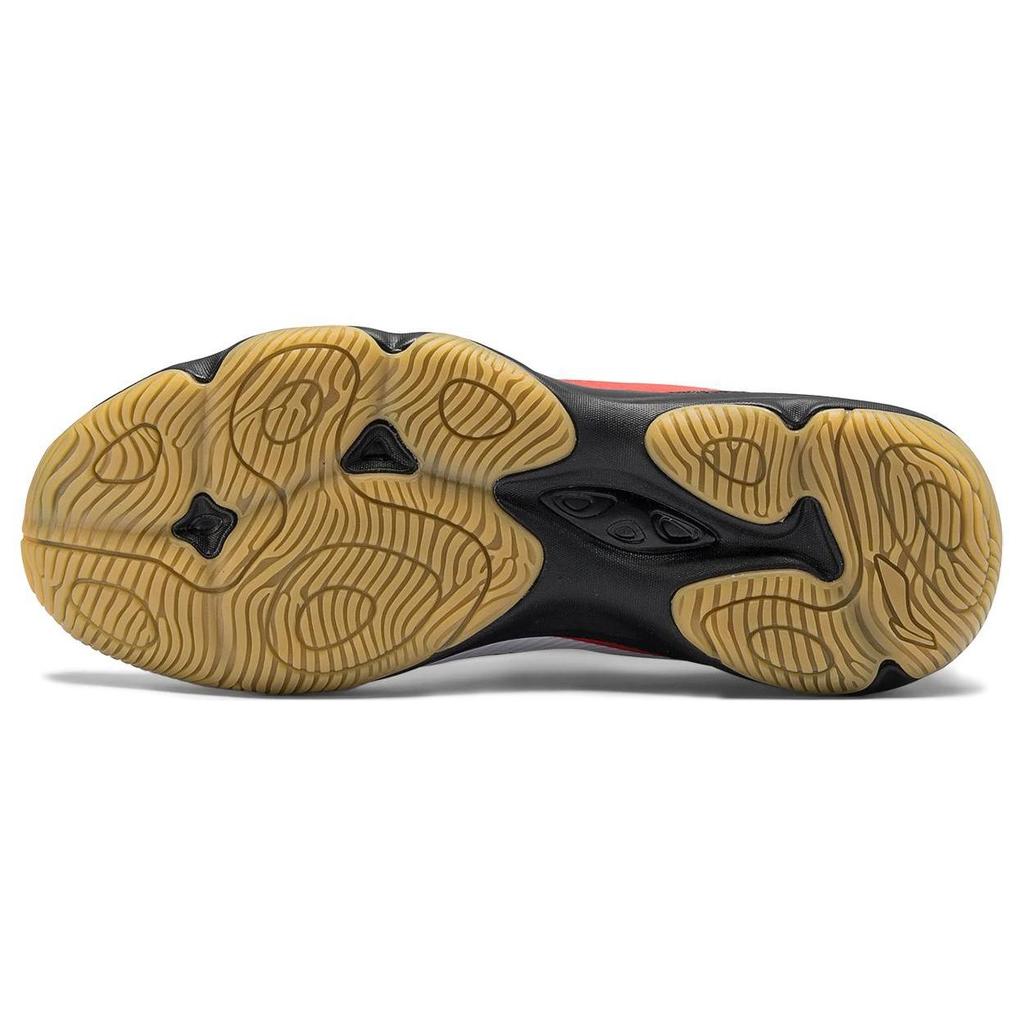 Li Ning CS16 Slip Resistant Abrasion Resistant Low Top Badminton Shoes Unisex White Black Red AYTS057-2