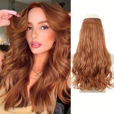Extensión de Cola de Caballo Rizada para Mujer - Pieza de Cabello Sintético Resistente al Calor para Uso Diario, Añade Volumen