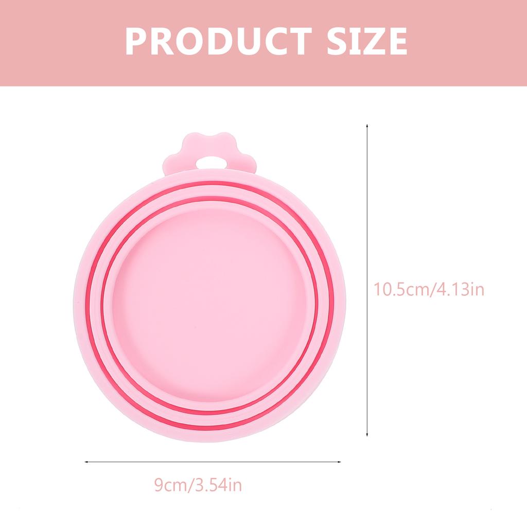 3 Stk. Haustierdosen-Deckel Deckel Silikonabdeckungen Lebensmittelversiegelung Versiegelt Kieselgel Flexibel Universell