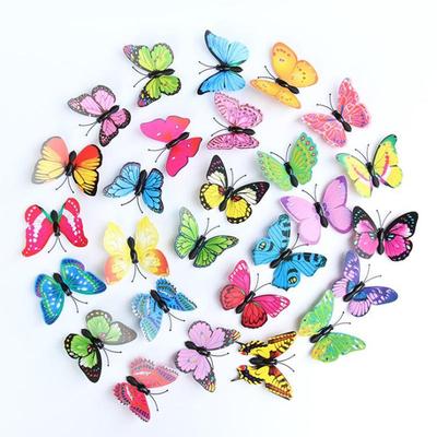 Dekorativer Schmetterlingsmagnet: Farbenfroher Wand- & Kühlschrankakzent für Heim & Garten, 4,5-12cm