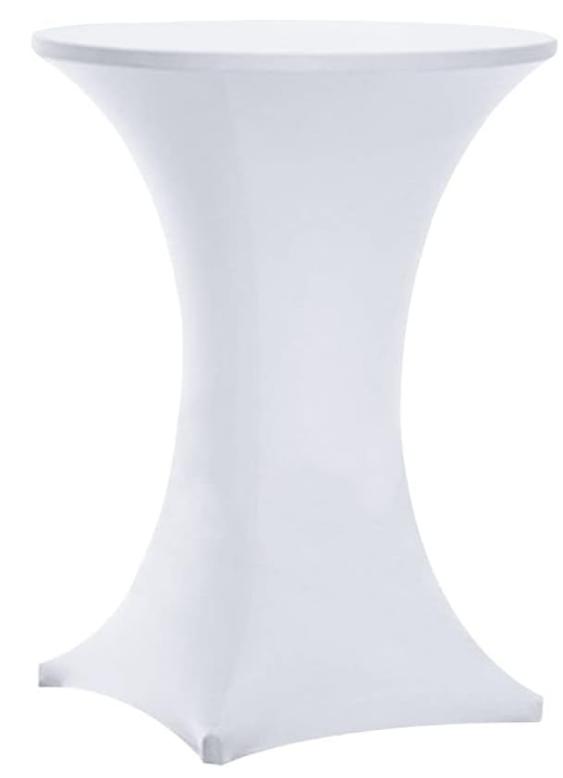 Tablecloth Cover for a Cocktail Bar Table White 80X110Cm [25F]