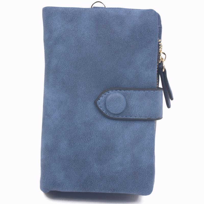 Yiren Beibei Frosted Women's Retro Tri-fold Wallet with Multi-Card Holder