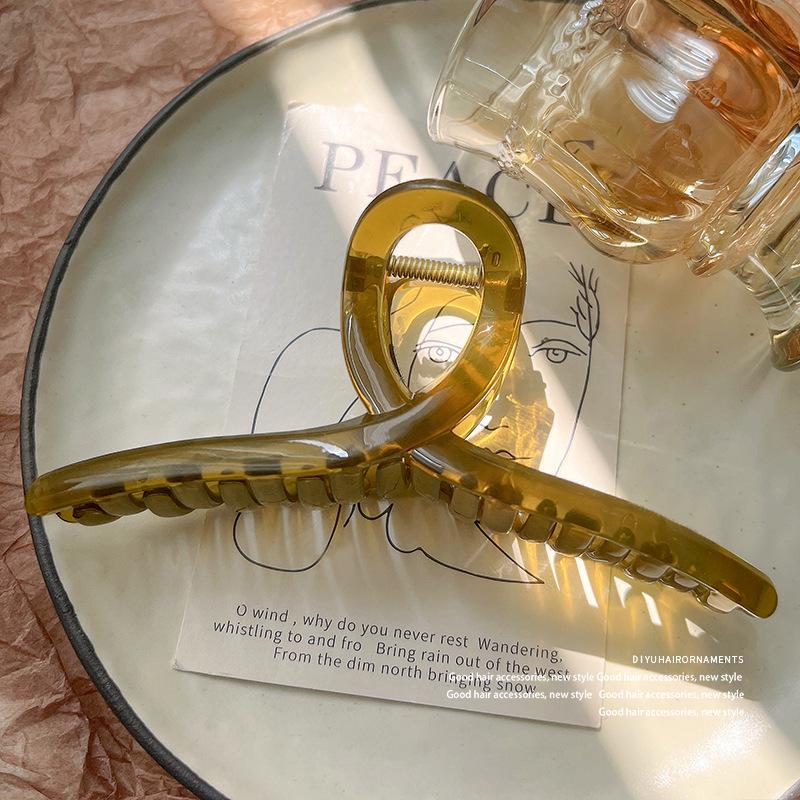 Exquisite Acrylic Claw Clip for Thick Hair - Large High-End Shark Hairpin