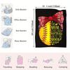 Softball Mom Flannel Blanket-Comfortable Polyester, Retro Style "This Mom Loves Her Softball Girl Blanket Multi-size