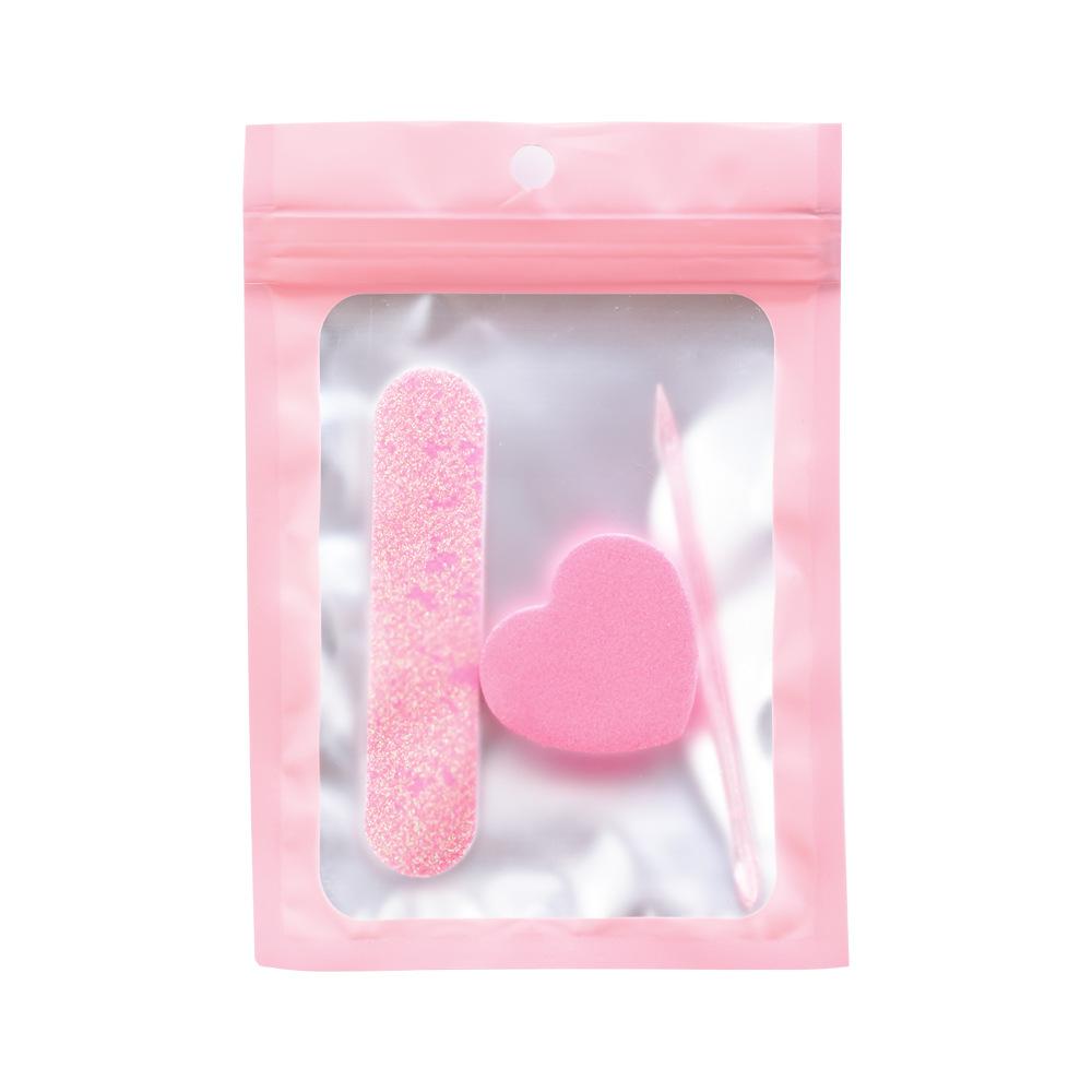 

Набор инструментов для нейл-арта, 1 шт. (Набор из 3 предметов): Хрустальная палочка, спонж в форме сердца, блестящая пудра, пилка для ногтей и набор инструментов для нейл-арта. 3Pcs