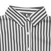 Simple Lapel Women's Autumn New Casual Striped Long-sleeved Shirt Thin Jacket for Women