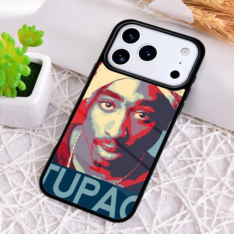 Rapper 2pac Singer T-Tupac Shockproof Phone Case for iPhone 17 Air 16e 15 11 12 14 13 Pro Max Cover Coque