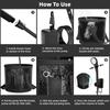 Lightweight Camping Shower Set With Nozzle And Foldable Water Bag For Backpacking Adventures