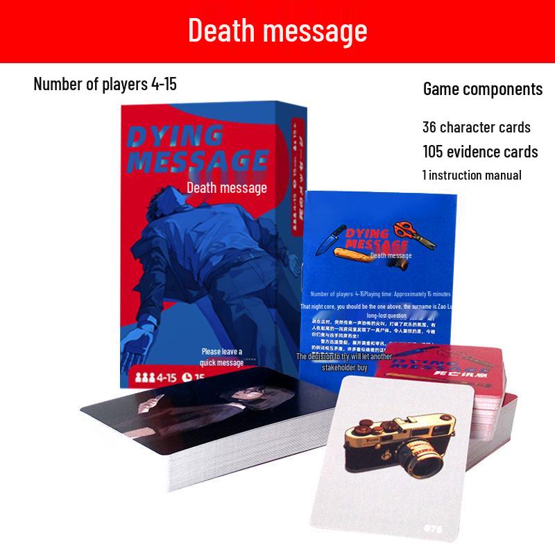 

Dying Message: Last Words - Party Deduction Card Game