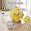 Squeaky Dog Toy Plush Spiky Ball Interactive Puppy Chew Toy Pet Teeth Cleaning Molar Training Hedgehog Ball Stress Relief Dog Su