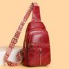 Leisure Large Capacity PU Soft Leather Crossbody Bag