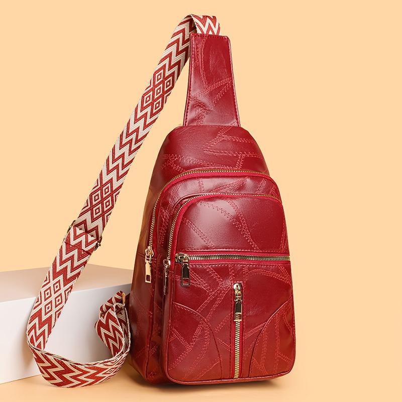 Leisure Large Capacity PU Soft Leather Crossbody Bag