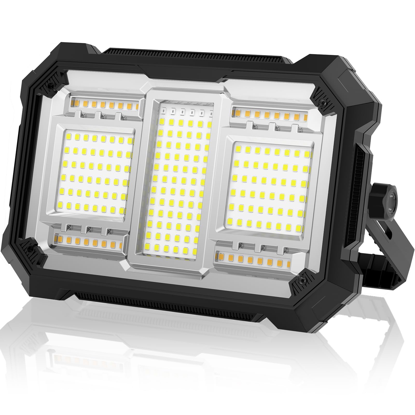 

TENKOO&YOU Rechargeable LED Work Light [35,000lm Ultra-Bright, 16 Hours of Continuous Light] 400W Outdoor Work Light, Ultra-Bright, 32000mAH Large